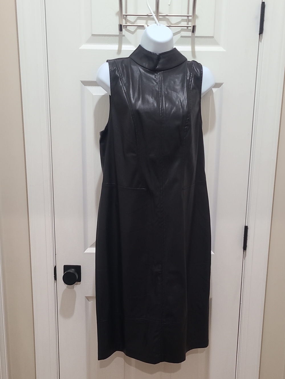 MSK Faux BLACK Leather Dress